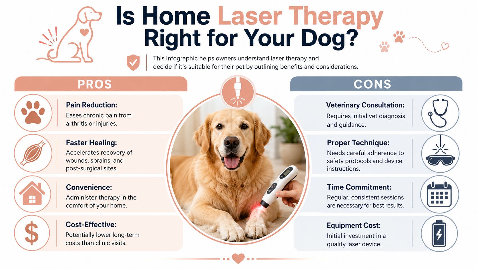 Deciding If Home Laser Therapy Is Right for Your Dog